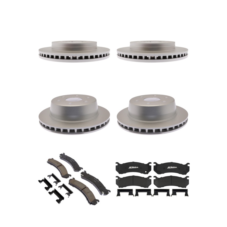 ACDelco Disc Brake Pads and Rotors Kit Front Rear For 01-06 GMC Sierra 1500