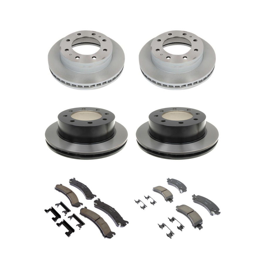 ACDelco Disc Brake Pads and Rotors Kit Front Rear For 03-17 Chevrolet Express