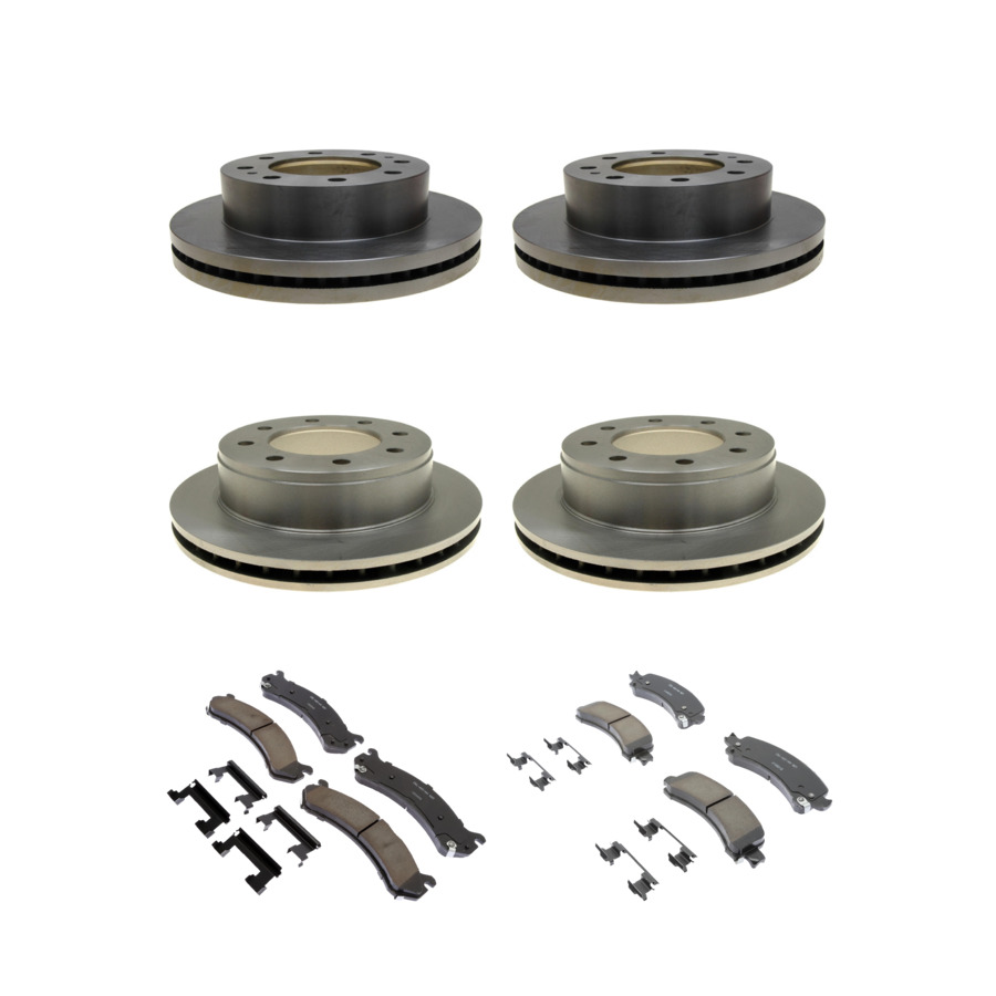 ACDelco Disc Brake Pads and Rotors Kit Front Rear For 04-17 GMC Savana 3500