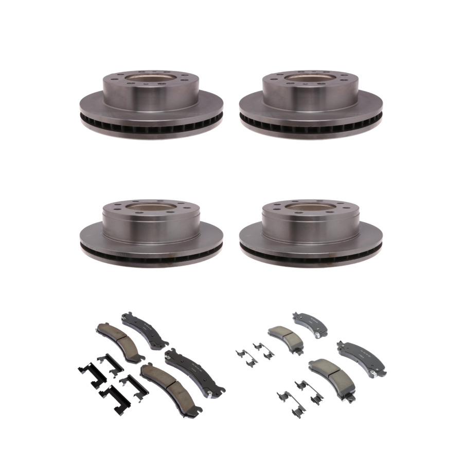 ACDelco Disc Brake Pads and Rotors Kit Front Rear For 05-17 Chevrolet Express