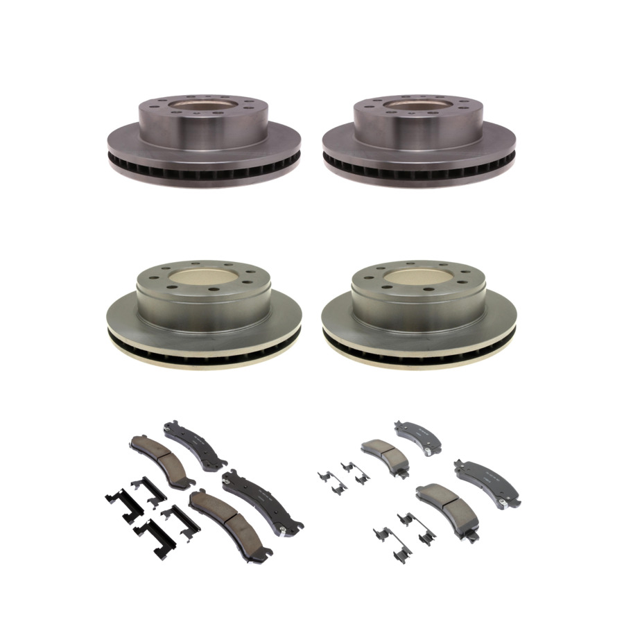 ACDelco Disc Brake Pads and Rotors Kit Front Rear For 04-17 GMC Savana 3500