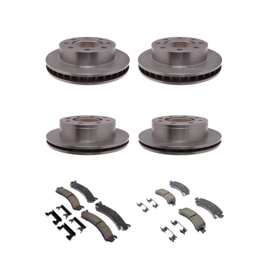 ACDelco Disc Brake Pads and Rotors Kit Front Rear For 08-17 Chevrolet Express