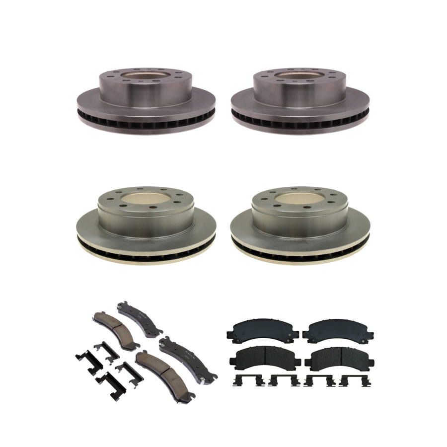 ACDelco Disc Brake Pads and Rotors Kit Front Rear For 04-17 GMC Savana 3500