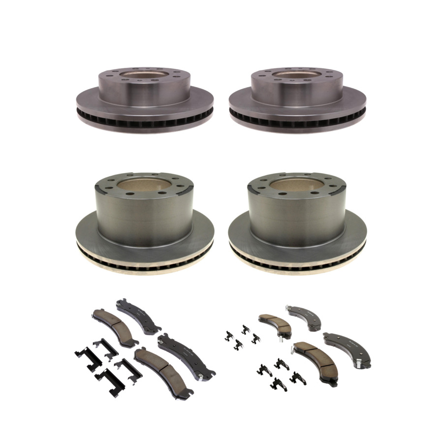 ACDelco Disc Brake Pads and Rotors Kit Front Rear For 03-08 Chevrolet Express