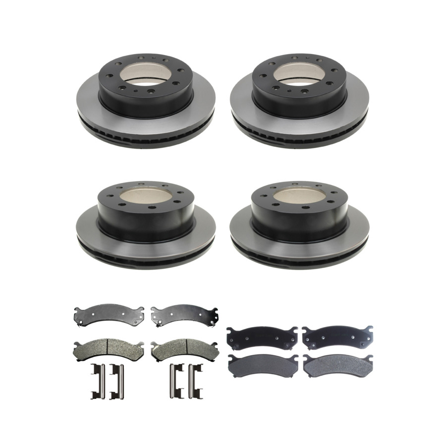 ACDelco Disc Brake Pads and Rotors Kit Front Rear For 01-10 Chevrolet Silverado