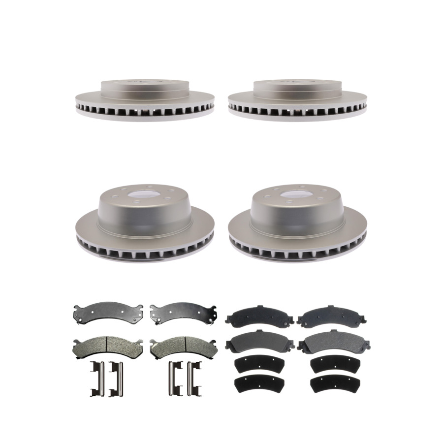 ACDelco Disc Brake Pads and Rotors Kit Front Rear For 01-06 GMC Sierra 1500
