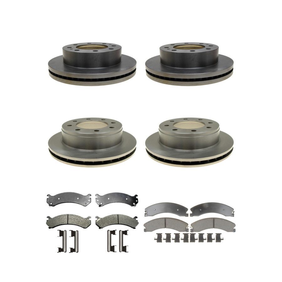 ACDelco Disc Brake Pads and Rotors Kit Front Rear For 09-17 GMC Savana 3500