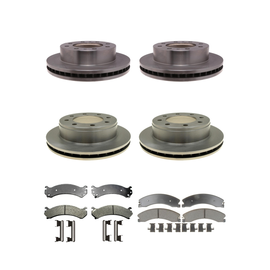 ACDelco Disc Brake Pads and Rotors Kit Front Rear For 09-17 GMC Savana 3500