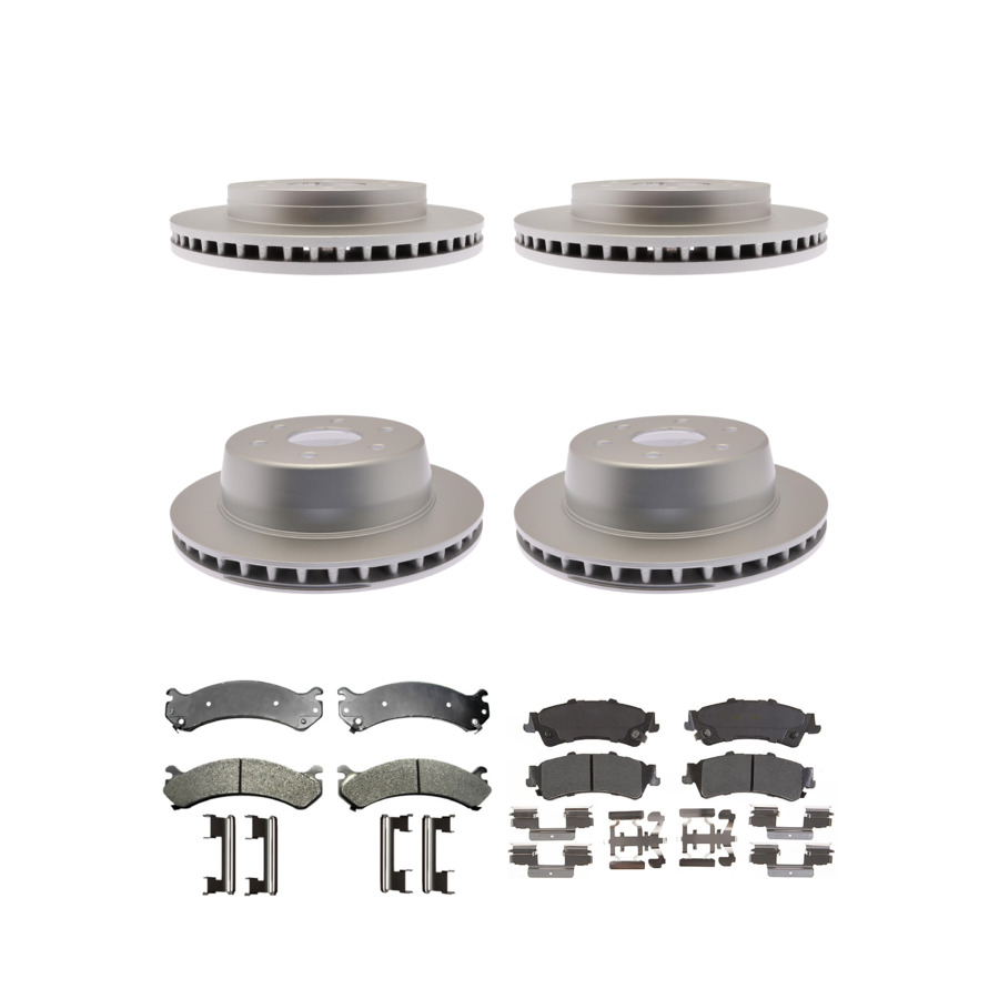 ACDelco Disc Brake Pads and Rotors Kit Front Rear For 01-06 GMC Sierra 1500
