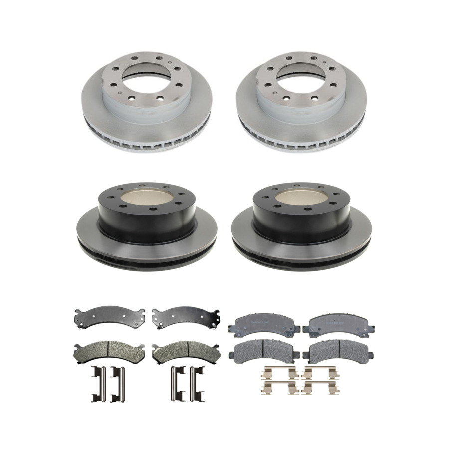 ACDelco Disc Brake Pads and Rotors Kit Front Rear For 03-17 Chevrolet Express