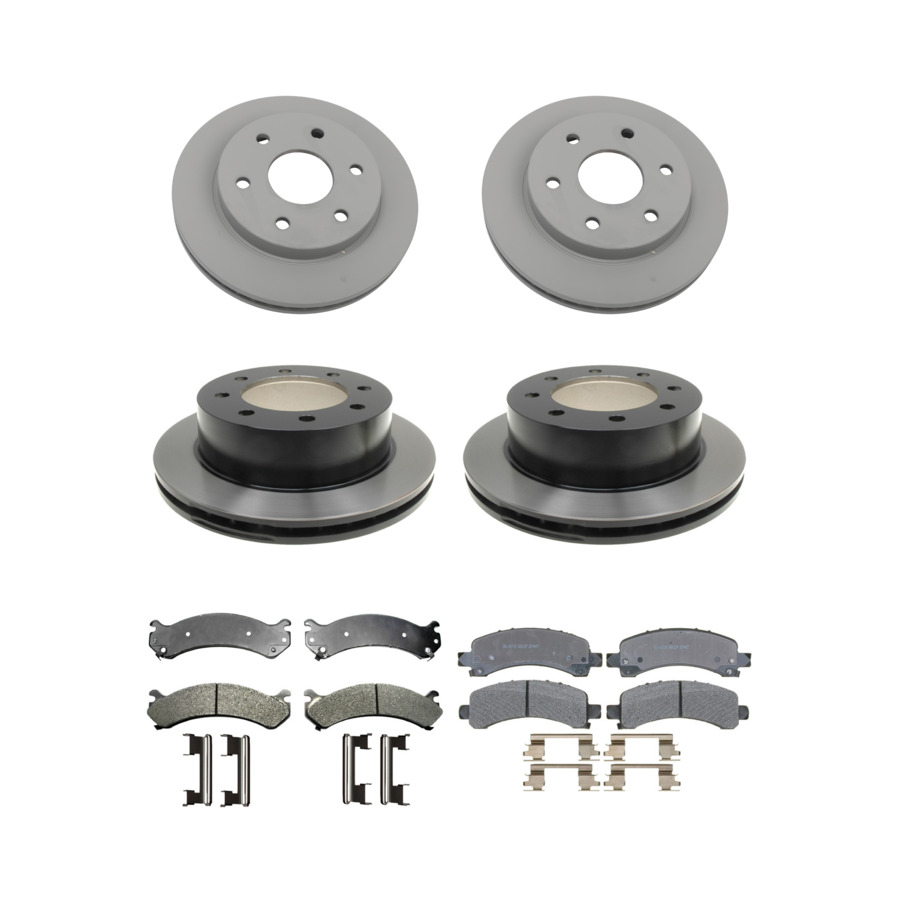 ACDelco Disc Brake Pads and Rotors Kit Front Rear For 03-05 Chevrolet Express