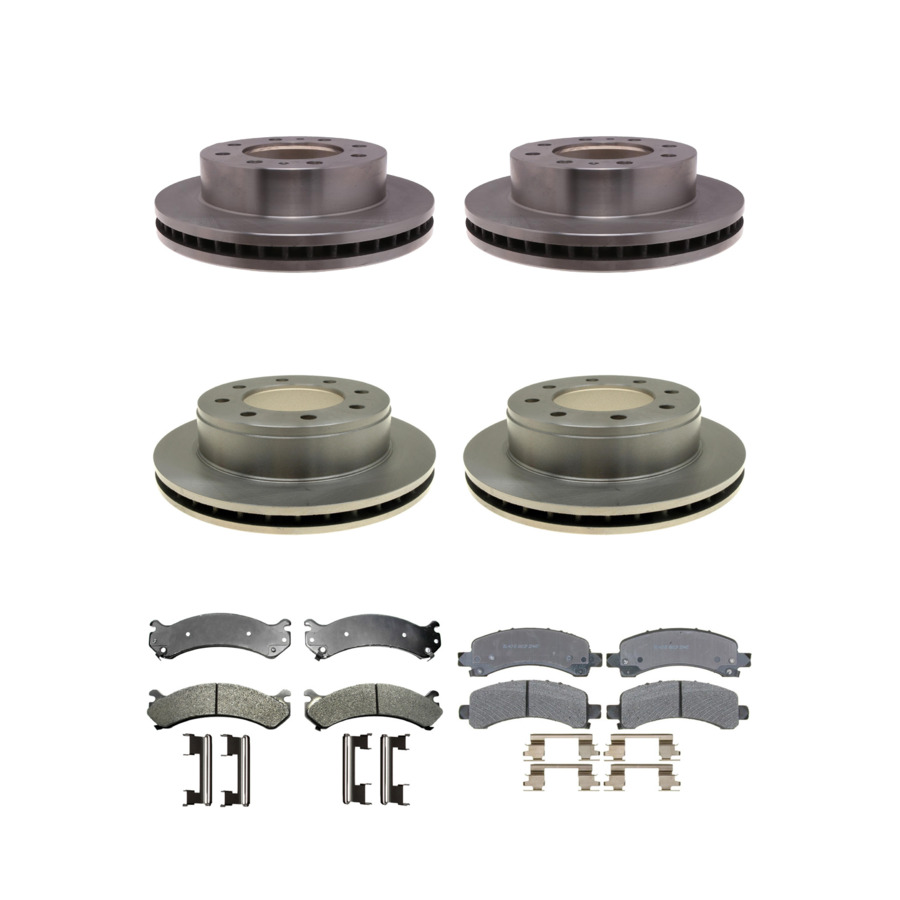 ACDelco Disc Brake Pads and Rotors Kit Front Rear For 04-17 GMC Savana 3500