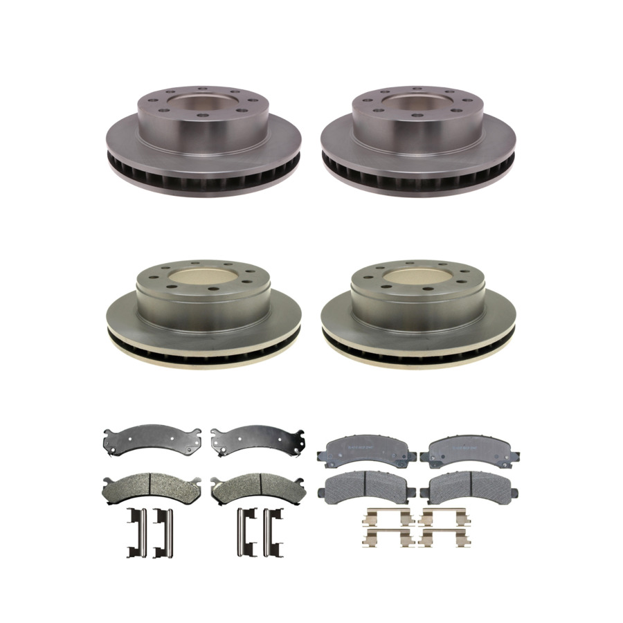 ACDelco Disc Brake Pads and Rotors Kit Front Rear For 03-17 GMC Savana 2500