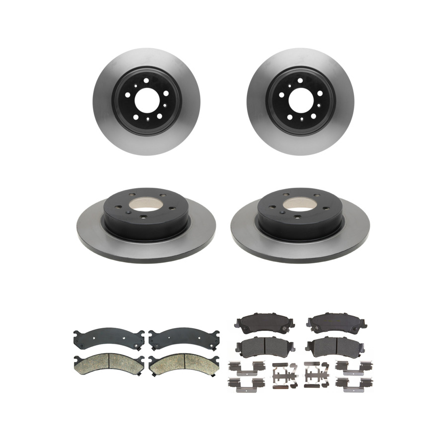 ACDelco Disc Brake Pads and Rotors Kit Front Rear For 2006-2011 Cadillac DTS