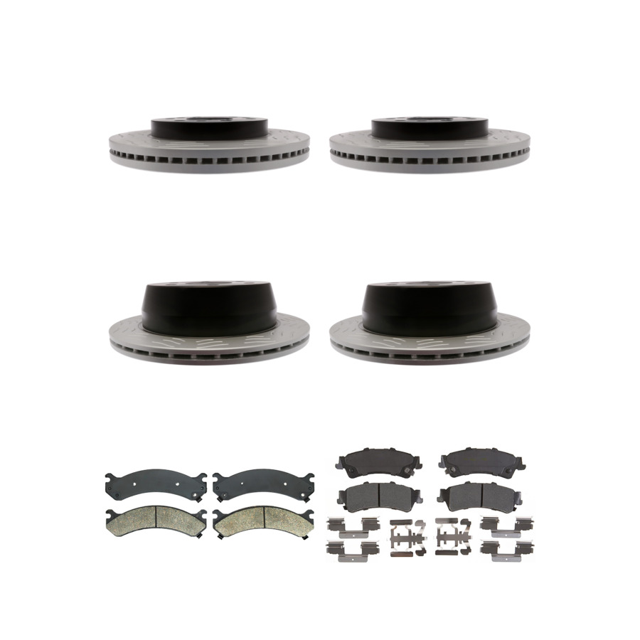ACDelco Disc Brake Pads and Rotors Kit Front Rear For 05-07 Chevrolet Silverado
