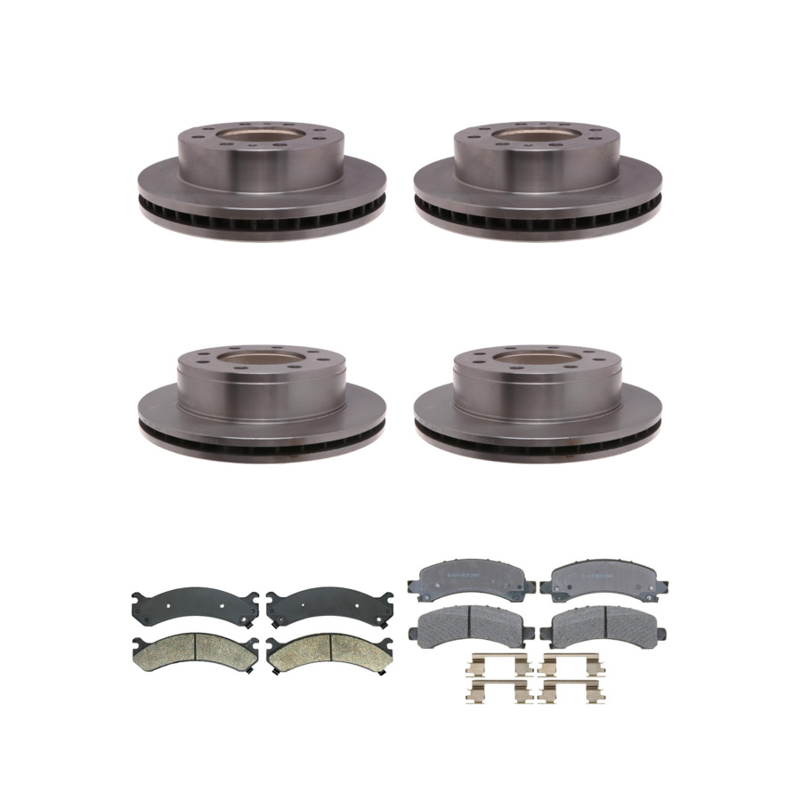 ACDelco Disc Brake Pads and Rotors Kit Front Rear For 05-17 Chevrolet Express