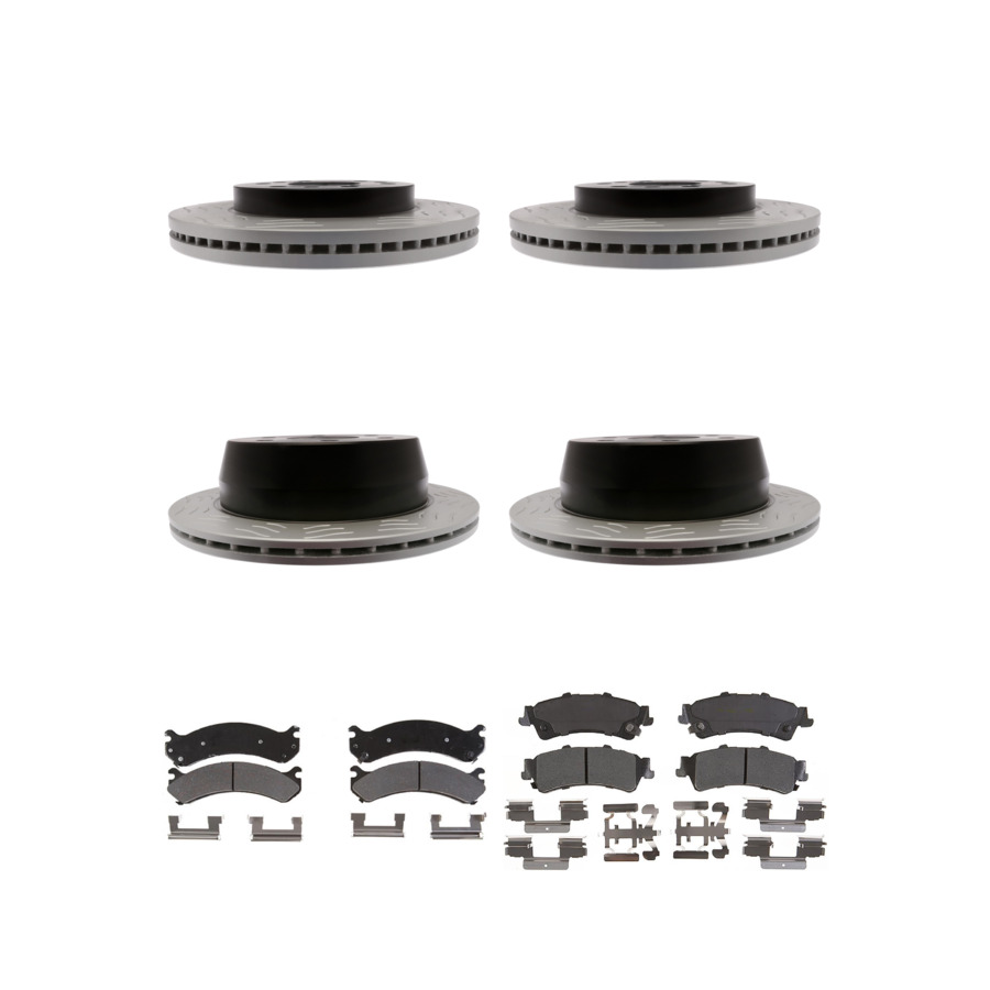 ACDelco Disc Brake Pads and Rotors Kit Front Rear For 05-07 Chevrolet Silverado