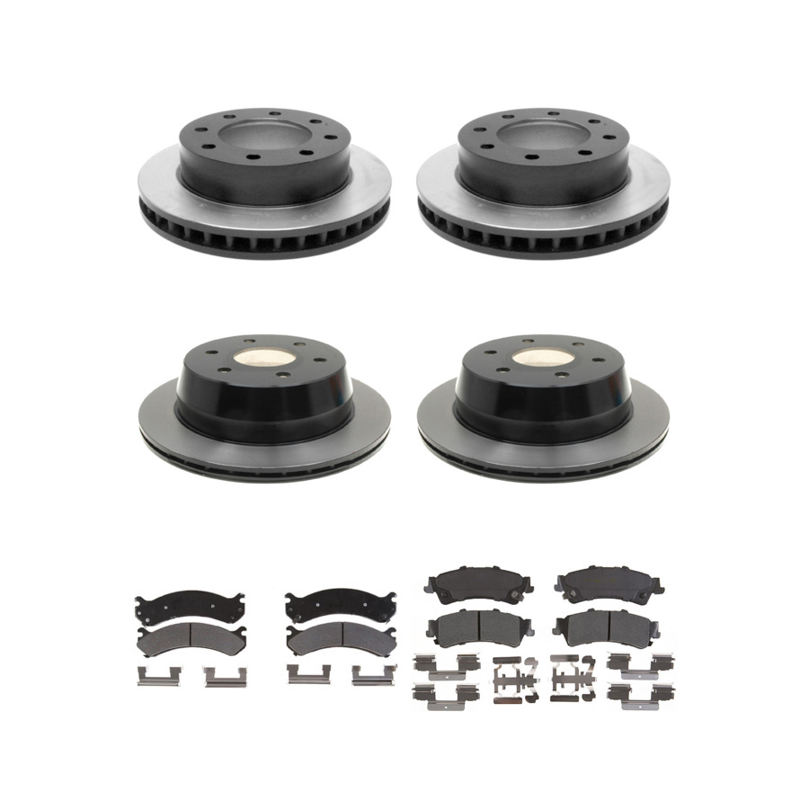 ACDelco Disc Brake Pads and Rotors Kit Front Rear For 01-07 GMC Sierra 1500