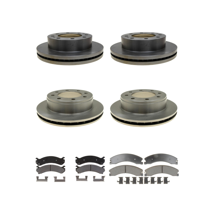 ACDelco Disc Brake Pads and Rotors Kit Front Rear For 09-17 GMC Savana 3500