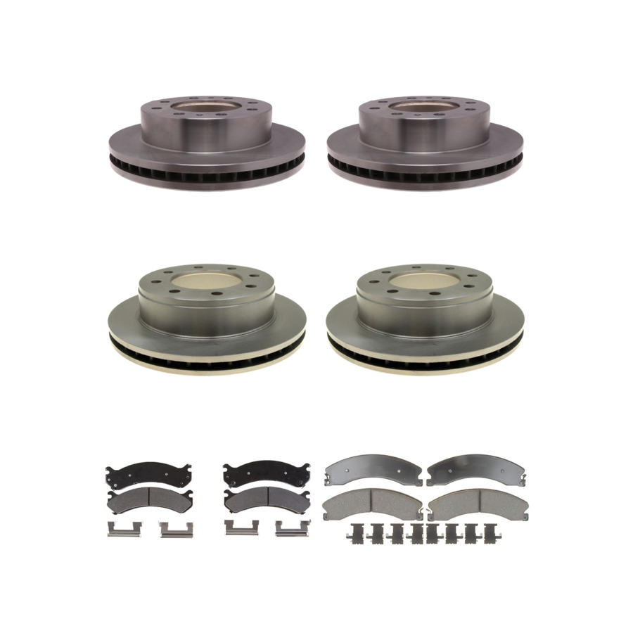 ACDelco Disc Brake Pads and Rotors Kit Front Rear For 09-17 GMC Savana 3500
