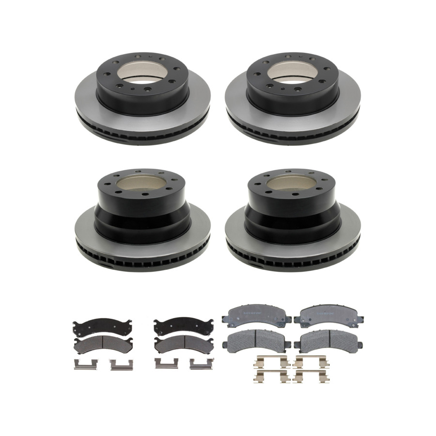 ACDelco Disc Brake Pads and Rotors Kit Front Rear For 09-17 GMC Savana 3500