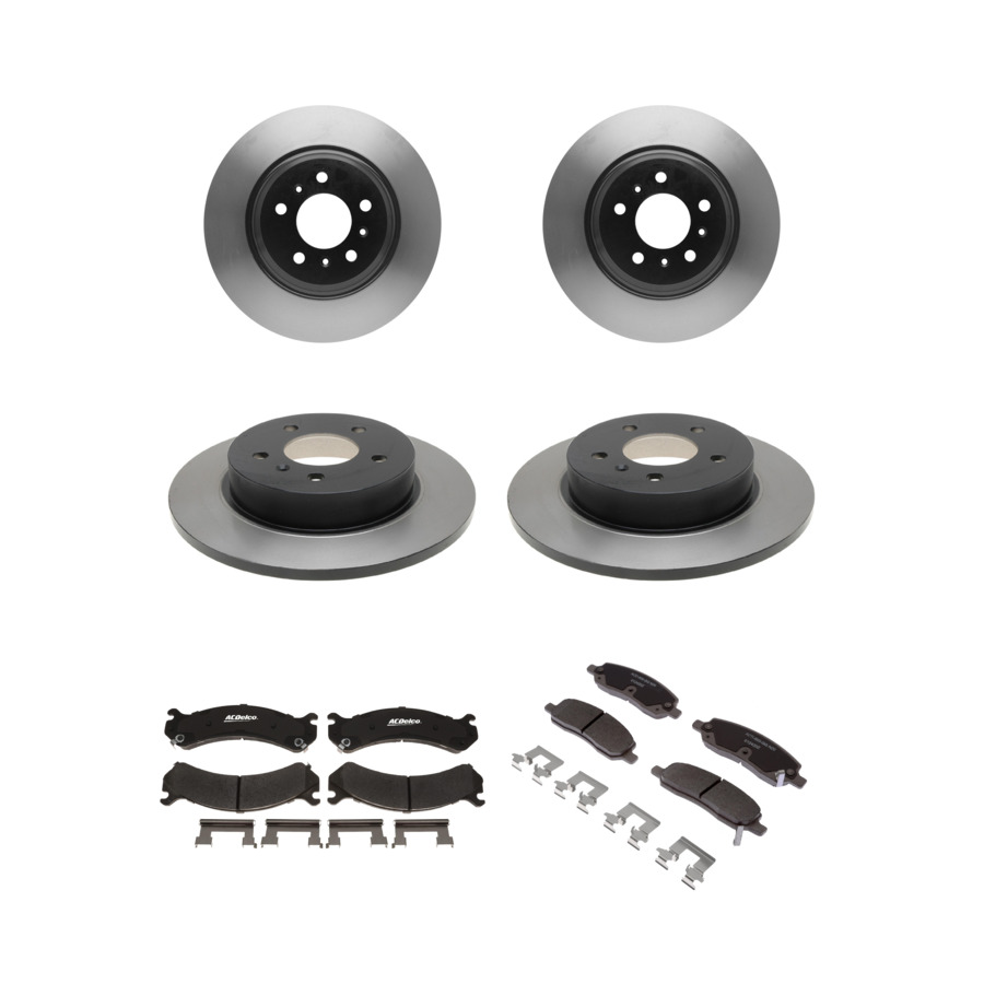 ACDelco Disc Brake Pads and Rotors Kit Front Rear For 2006-2011 Cadillac DTS