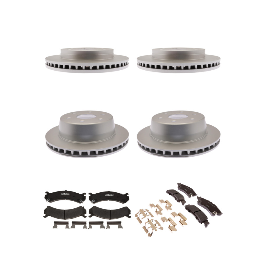 ACDelco Disc Brake Pads and Rotors Kit Front Rear For 01-06 GMC Sierra 1500
