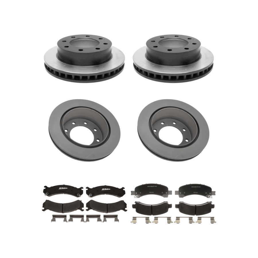 ACDelco Disc Brake Pads and Rotors Kit Front Rear For 06-16 Chevrolet Express