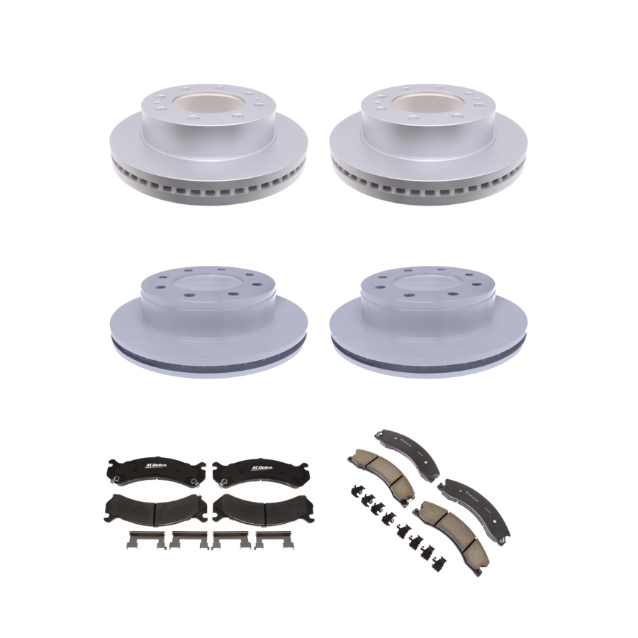 ACDelco Disc Brake Pads and Rotors Kit Front Rear For 09-17 Chevrolet Express