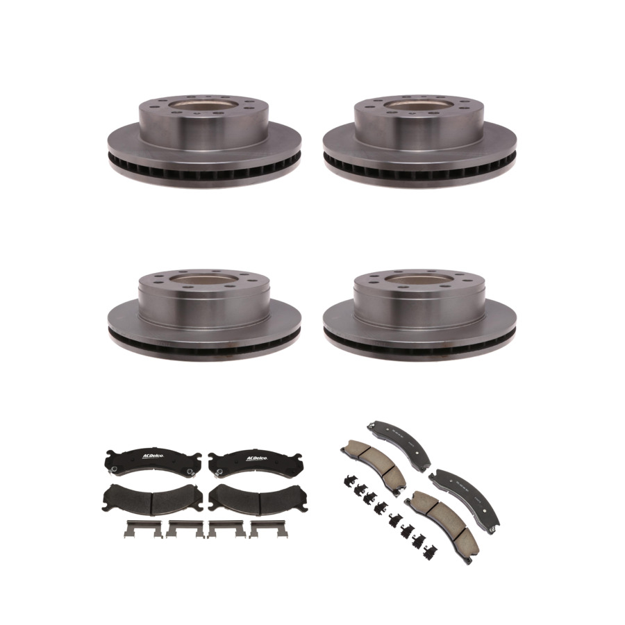 ACDelco Disc Brake Pads and Rotors Kit Front Rear For 09-17 Chevrolet Express