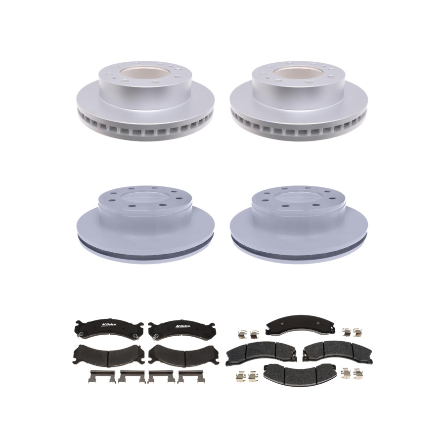 ACDelco Disc Brake Pads and Rotors Kit Front Rear For 09-17 Chevrolet Express