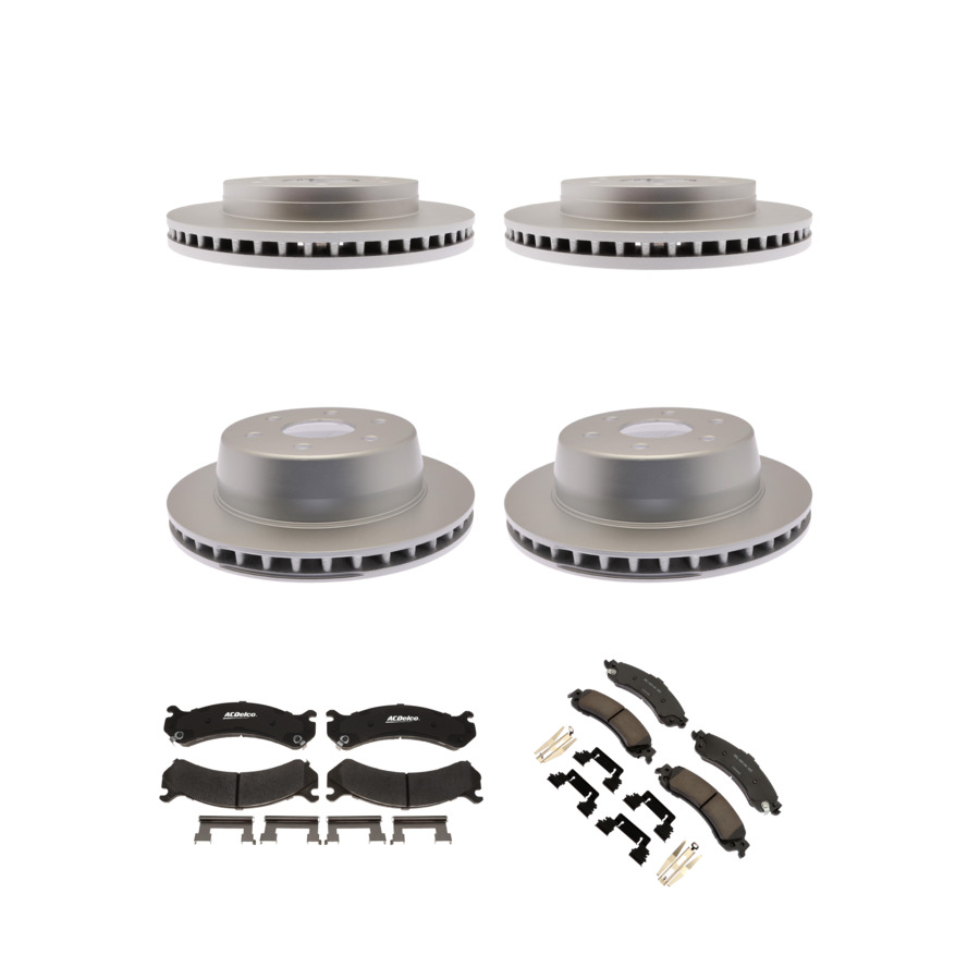 ACDelco Disc Brake Pads and Rotors Kit Front Rear For 01-06 GMC Sierra 1500
