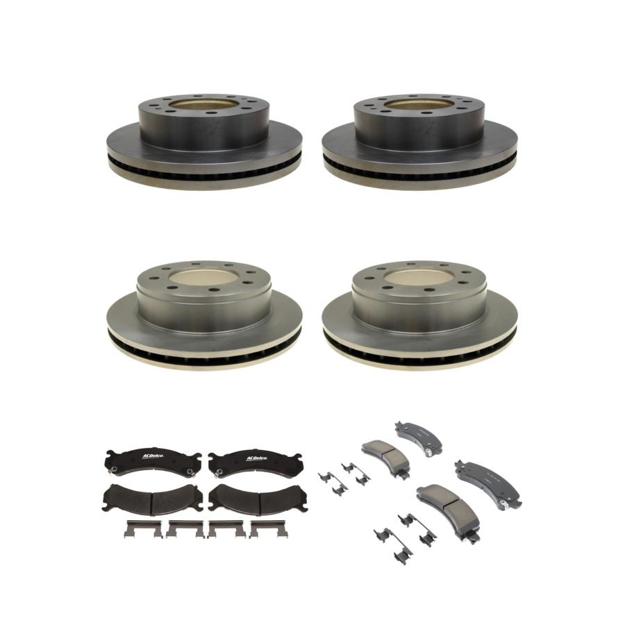 ACDelco Disc Brake Pads and Rotors Kit Front Rear For 04-17 GMC Savana 3500