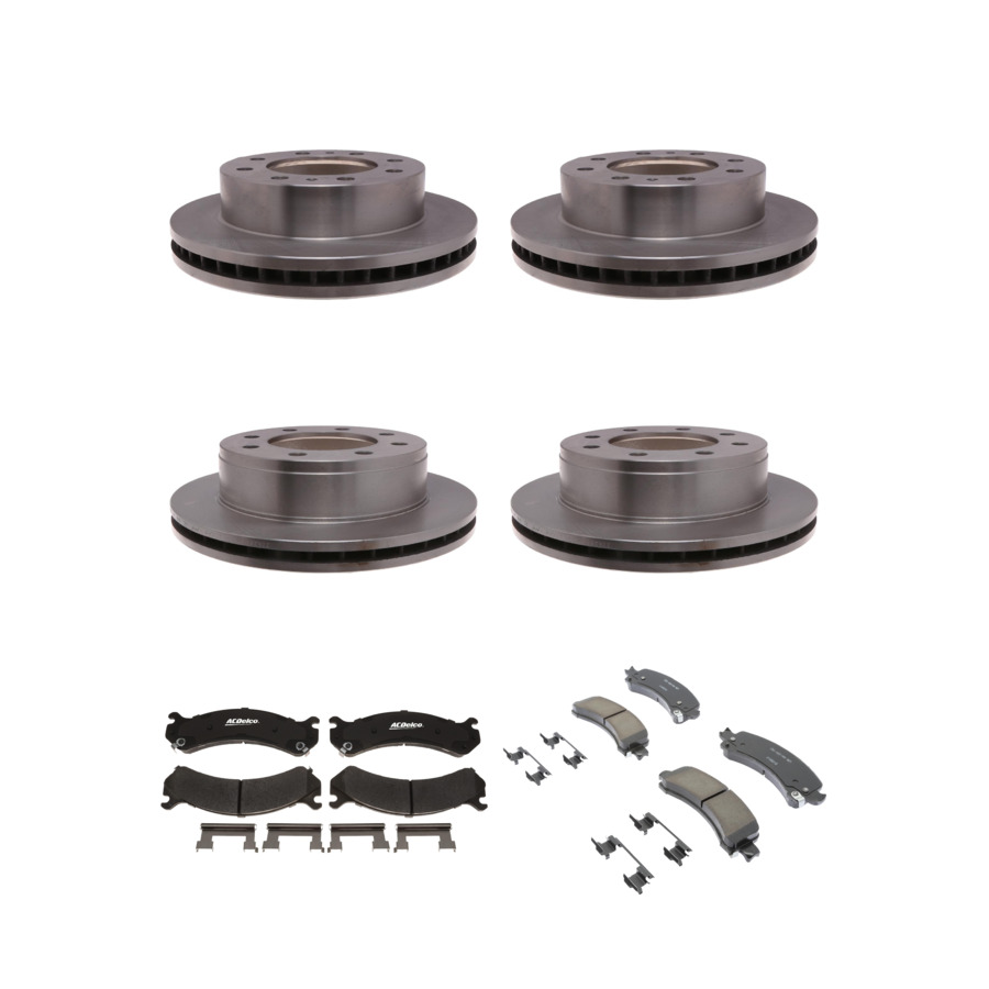 ACDelco Disc Brake Pads and Rotors Kit Front Rear For 05-17 Chevrolet Express
