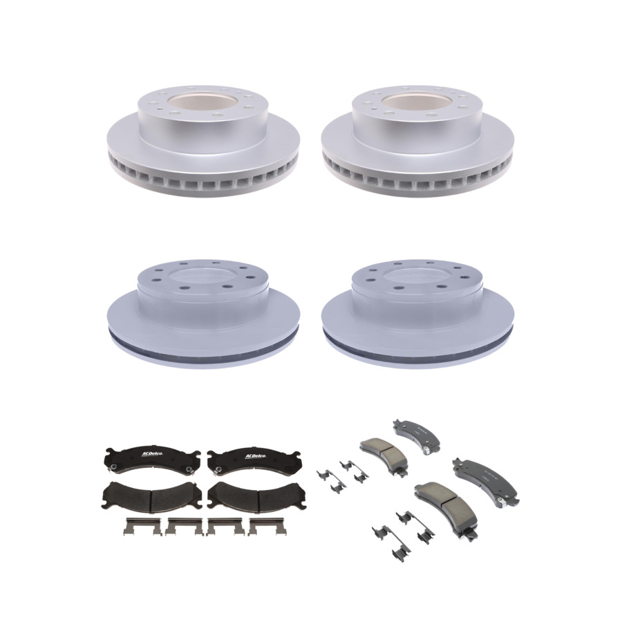 ACDelco Disc Brake Pads and Rotors Kit Front Rear For 05-17 Chevrolet Express