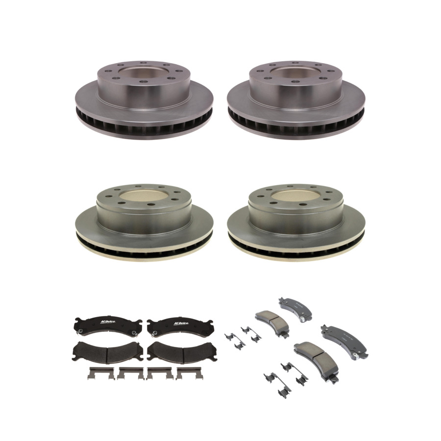 ACDelco Disc Brake Pads and Rotors Kit Front Rear For 03-17 GMC Savana 2500