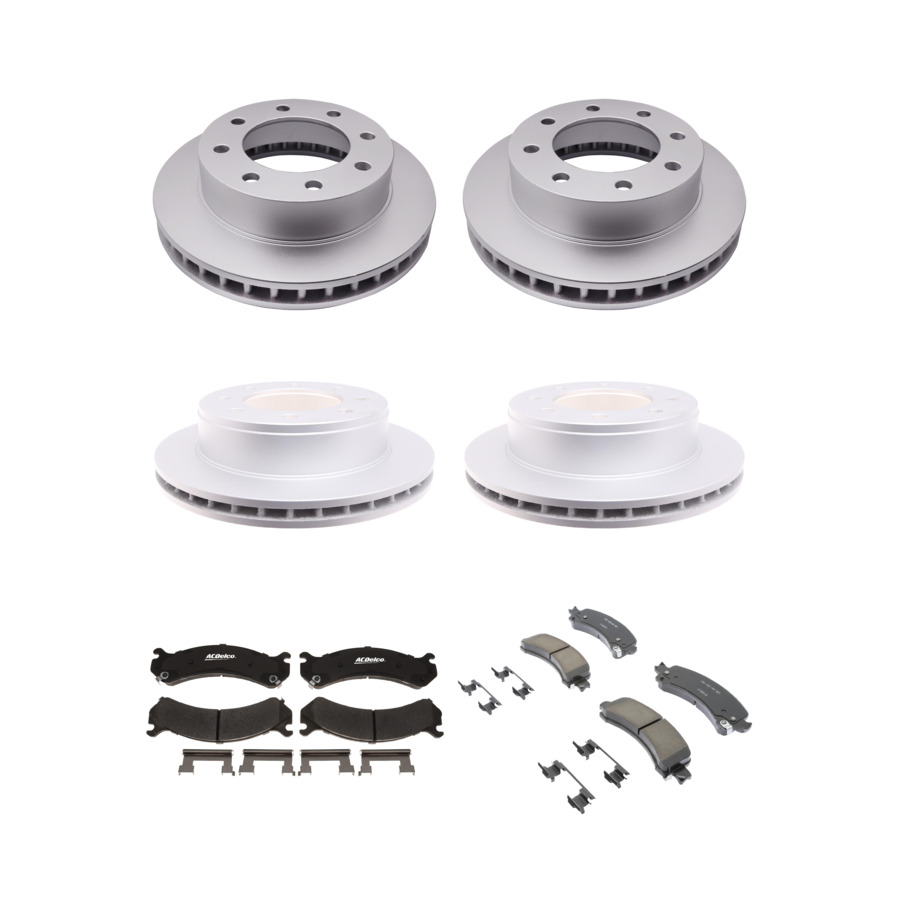 ACDelco Disc Brake Pads and Rotors Kit Front Rear For 03-17 GMC Savana 2500
