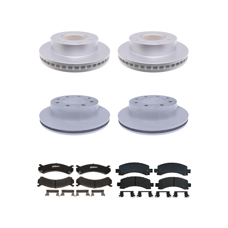 ACDelco Disc Brake Pads and Rotors Kit Front Rear For 05-17 Chevrolet Express