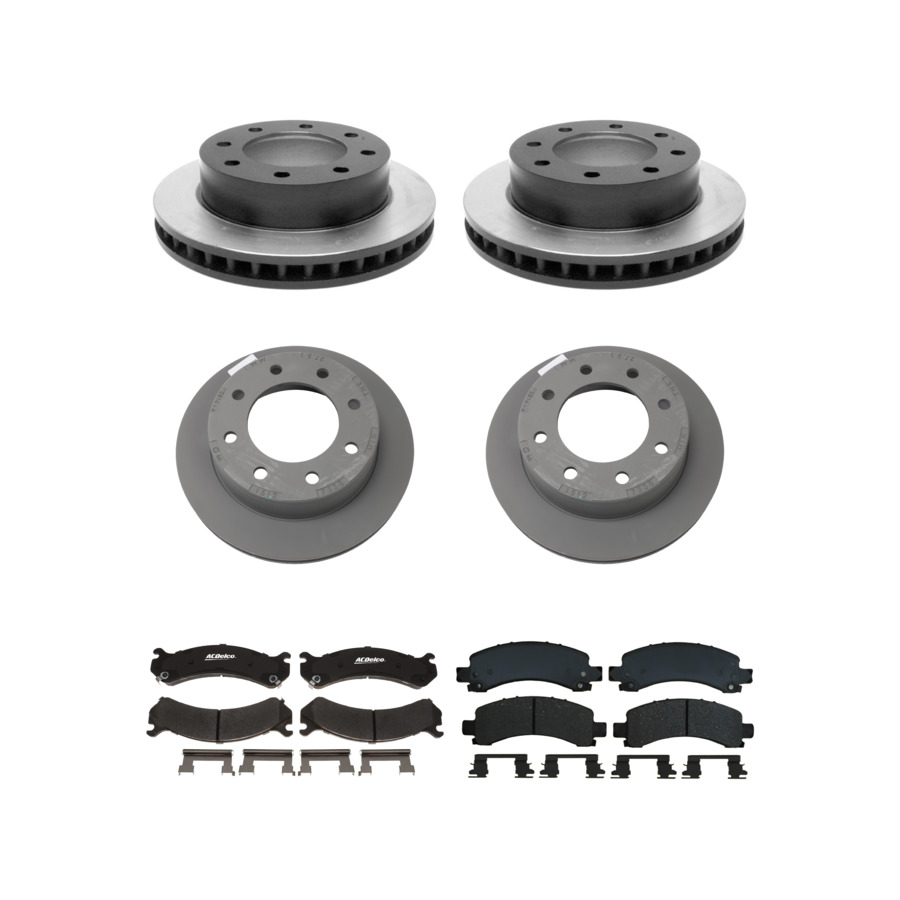 ACDelco Disc Brake Pads and Rotors Kit Front Rear For 08-17 Chevrolet Express