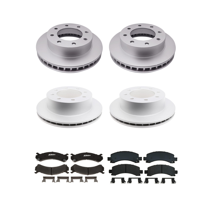 ACDelco Disc Brake Pads and Rotors Kit Front Rear For 03-17 Chevrolet Express