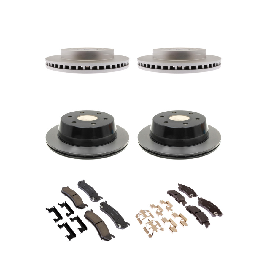 ACDelco Disc Brake Pads and Rotors Kit Front Rear For 99-07 Chevrolet Astro