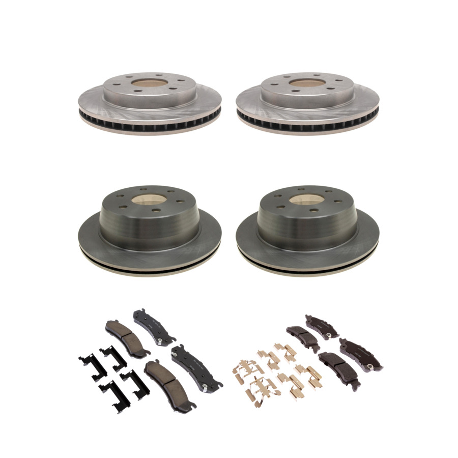 ACDelco Disc Brake Pads and Rotors Kit Front Rear For 99-07 Chevrolet Astro