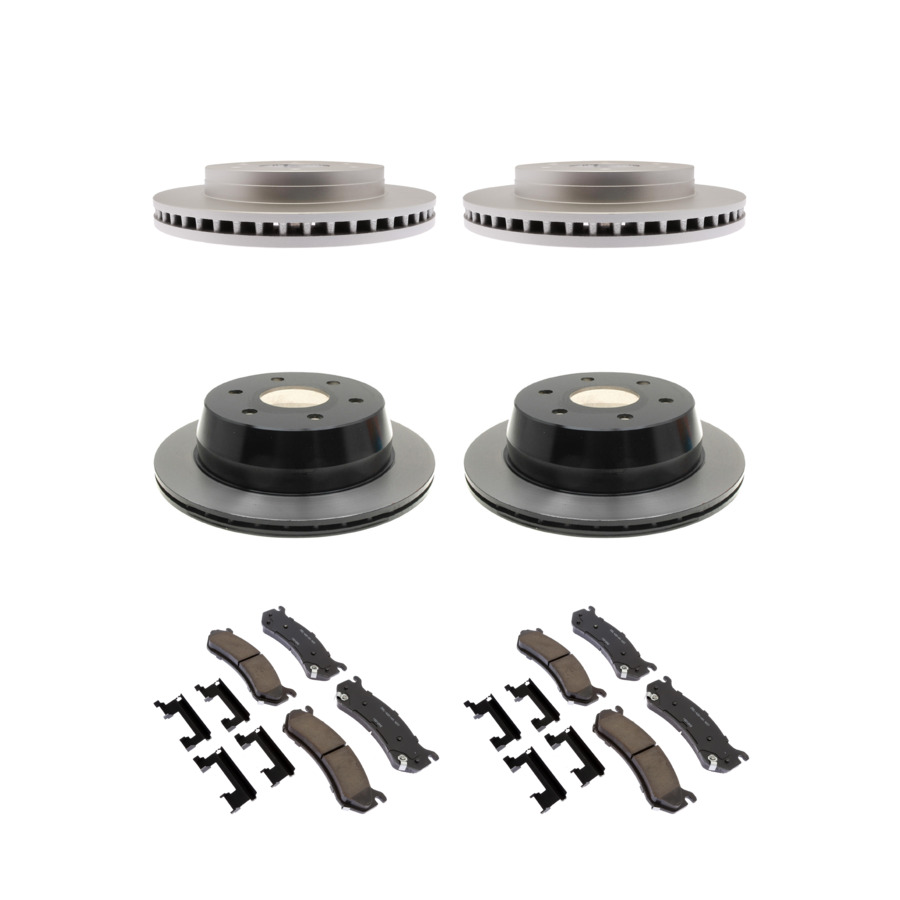 ACDelco Disc Brake Pads and Rotors Kit Front Rear For 99-07 Chevrolet Astro