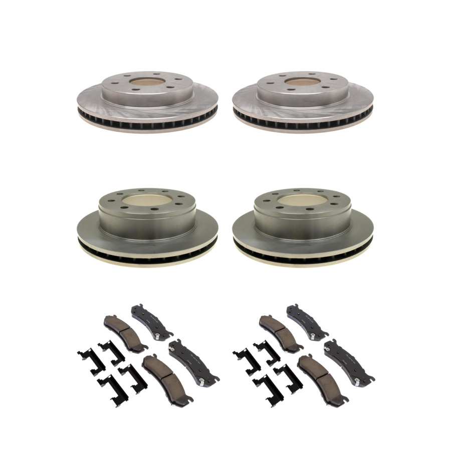 ACDelco Disc Brake Pads and Rotors Kit Front Rear For 00-07 GMC Sierra 1500