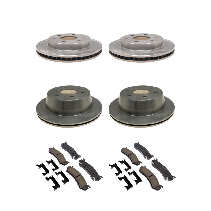 ACDelco Disc Brake Pads and Rotors Kit Front Rear For 99-07 Chevrolet Astro