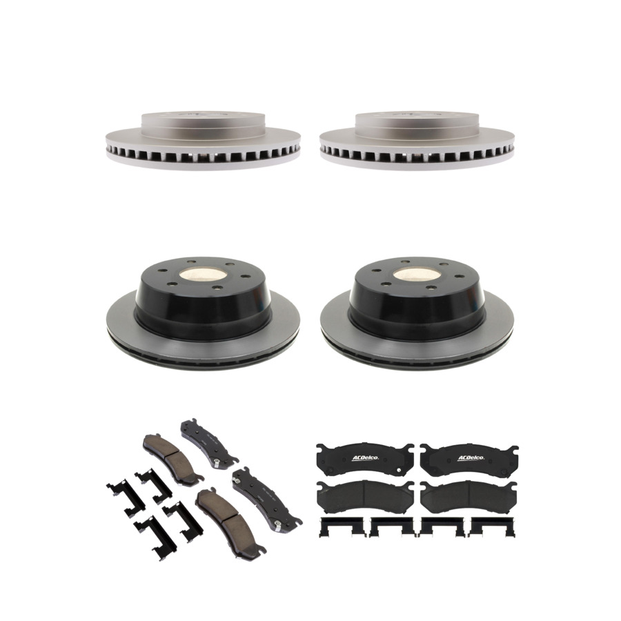 ACDelco Disc Brake Pads and Rotors Kit Front Rear For 99-07 Chevrolet Astro