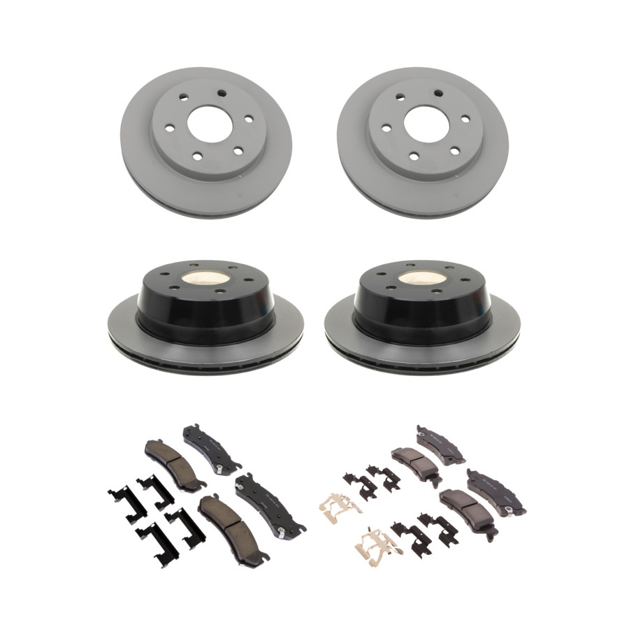 ACDelco Disc Brake Pads and Rotors Kit Front Rear For 99-07 Chevrolet Astro