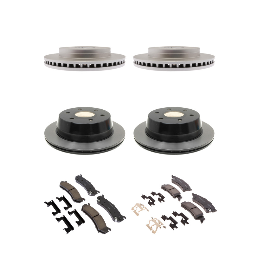 ACDelco Disc Brake Pads and Rotors Kit Front Rear For 99-07 Chevrolet Astro