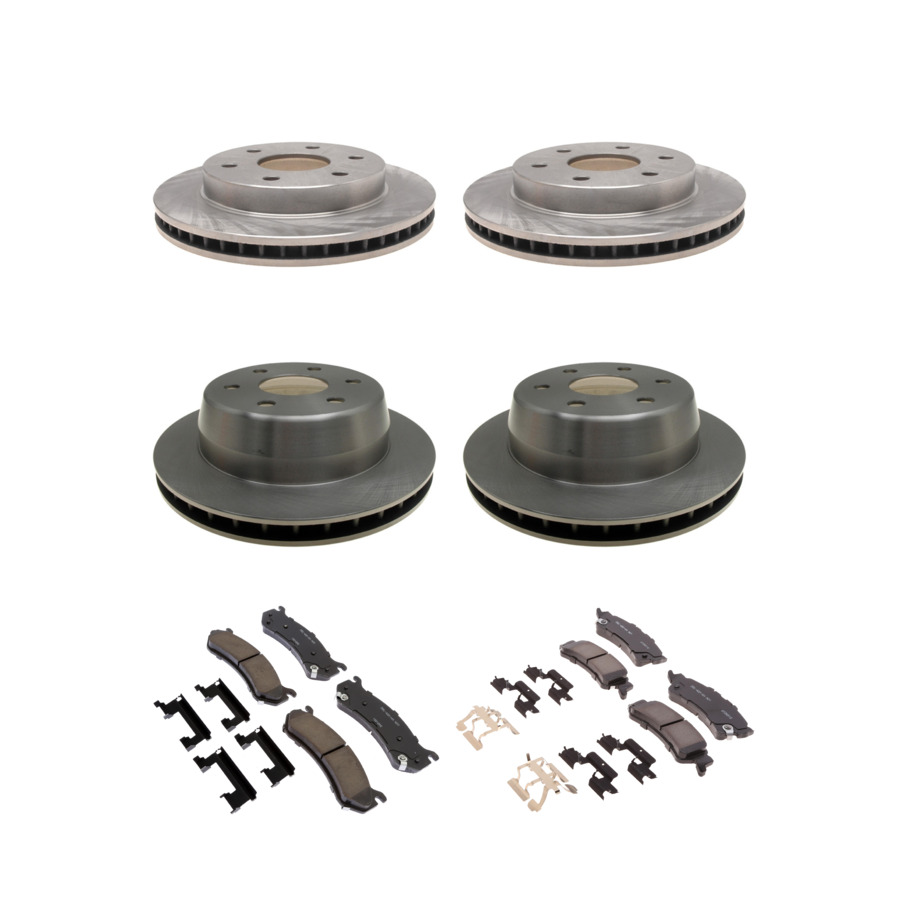 ACDelco Disc Brake Pads and Rotors Kit Front Rear For 00-02 Chevrolet Suburban