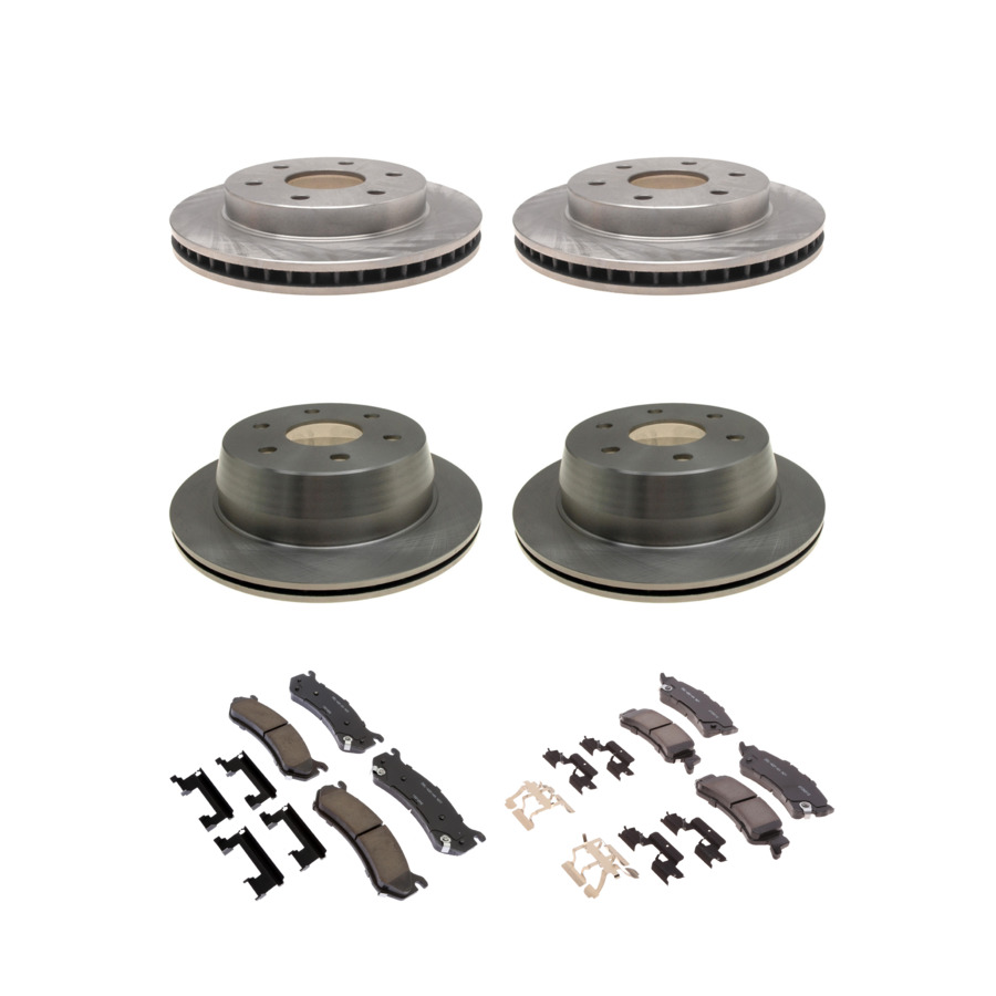 ACDelco Disc Brake Pads and Rotors Kit Front Rear For 99-07 Chevrolet Astro